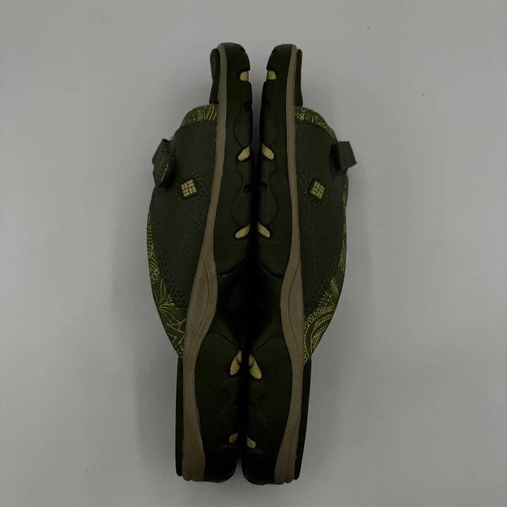 COLUMBIA Catalina Sandal Women's Size‎ 8 Olive Hook & Loop Slide On Shoe